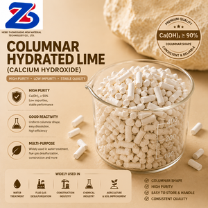 Gránulos de Hidróxido de Calcio Ecológicos, Pellets de Cal Lime Hidratada en Cilindro para Aplicaciones Industriales y Ambientales - Product Image 1