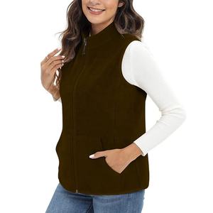 Wholesale <b>Women's</b> Casual Lightweight <b>Sleeveless</b> Waistcoat Fleece Vest Windproof Outerwear <b>Jacket</b> - Product Image 3