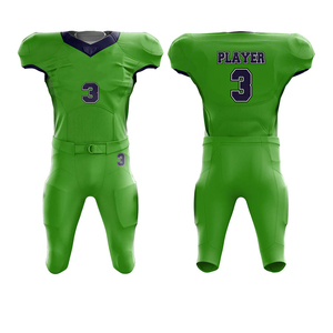 Jersey de Fútbol Americano Personalizado con Nombre de Equipo, Azul, para Hombre, Uniforme Deportivo Hecho a Medida, 100% Poliéster de Secado Rápido - Product Image 1