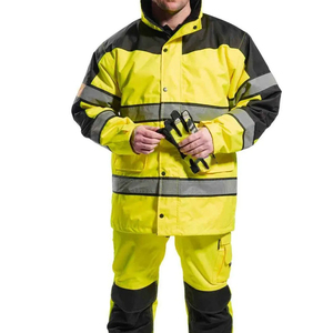 High Visibility Reflective <b>Jacket</b> Waterproof Safety Clothing with 360 Reflective Tape for Industrial <b>Workers</b> OEM - Product Image 2