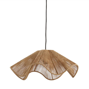 Natural Hemp <b>Rope</b> Woven Pendant <b>Light</b> - Product Image 5