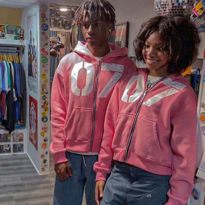 Heavyweight 420 GSM DTG Print Zip Up Hip Hop Hoodie Casual <b>Pink</b> Unisex 100% Cotton Oversized Custom Logo Manufacturer <b>Hoodies</b> - Product Image 1