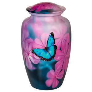 Urna Funeraria Blanca Estilo Americano Butterfly Dreams LU con Capacidad de 200 Pulgadas Cúbicas - Product Image 1