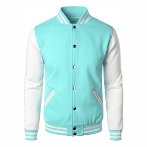 Unisex <b>Top</b> Trend Comfortable Canvas Varsity Jacket Breathable Customizable Stand Collar Front Logo Cartoon Patchwork Hooded Best - Product Image 1