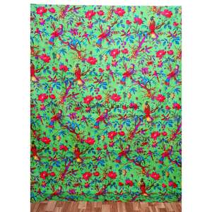 Colcha Kantha de Algodón 100% Hecha a Mano en Rajasthan, Reversible, Estampada, Vintage, Ecológica, para Todas las Estaciones, Tamaño Doble - Product Image 1