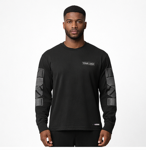Custom Logo Performance <b>Long</b> Sleeve <b>T</b> <b>Shirt</b> Streetwear Heavyweight 100% Cotton Tee <b>Long</b> Sleeve Tee <b>Shirt</b> 2026 - Product Image 4