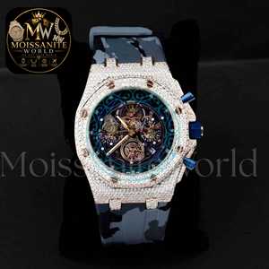Montre-bracelet unisexe de luxe en acier inoxydable, édition limitée, avec bracelet de 20 mm, cadran analogique, ornée de diamants Moissanite et de quartz, style Hip Hop antique carré - Product Image 3