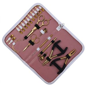 Kit Profesional de Herramientas para Extensiones de Cabello, Alicates Metálicos, Tijeras, Gancho, Herramienta de Instalación y Remoción de Lazos para Instalación de Hilos de Peluca - Product Image 2