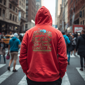 เสื้อฮู้ดสตรีทแวร์ แฟชั่นแนวอเมริกัน ผ้าฝ้ายฟลีซ แบบสวมหัว พร้อมบริการรับผลิตแบบ OEM ODM - Product Image 3