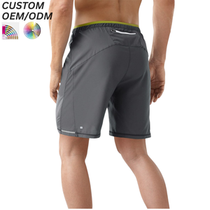 Shorts de bain décontractés pour hommes en coton uni, taille élastique, confortables, respirants, séchage rapide, imperméables, anti-UV, logo personnalisé OEM ODM - Product Image 1