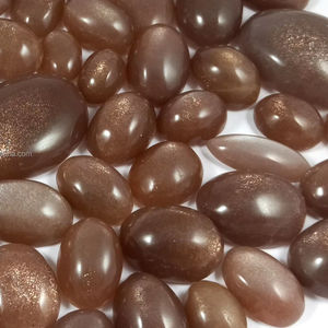 Venta al por mayor de piedra lunar natural pulida a mano, cabujón de cuarzo, piedras preciosas curativas semipreciosas, piedras preciosas sueltas - Product Image 1