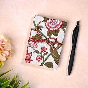 Handmade Recycled Paper <b>Floral</b> Covered Stylish 6x4 Inch Diary/<b>Notebook</b> Stylish <b>Notebooks</b> - Product Image 3