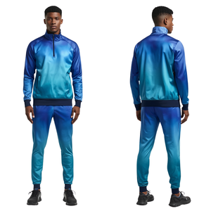 Survêtement pour homme tendance avec motif dégradé inspiré de l'aurore et caractéristiques de confort athlétique de qualité supérieure - Product Image 3