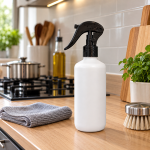Botella de Spray con Gatillo de 300 ml de HDPE para Cocina |   Contenedor de Limpieza de Plástico Reutilizable para Superficies de Vidrio del Baño y Productos de Cuidado del Hogar - Product Image 2