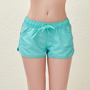 Shorts Deportivos y de Playa para Mujer, Transpirables, de Poliamida, Cintura Alta Elástica, Color Sólido Informal - Product Image 2