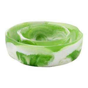 Greatest Resin Bowl Latest Resin Design Top Selling Resin Green Color Deep Bowl Food & Dessert Salad Rice Bowls - Product Image 1