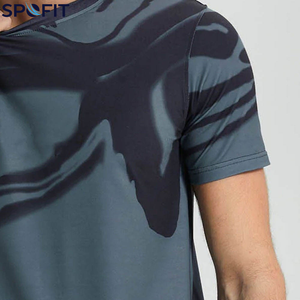 T-shirt pour homme de haute qualité, taille plus, imprimé par sublimation, entièrement personnalisable, respirant, anti-UV, écologique, col rond - Product Image 3