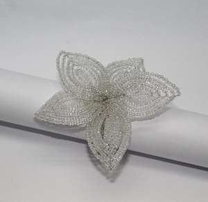 Anillos de Servilleta de Cristal con Diseño de Árbol y Flores, Ecológicos, Clásicos y Redondos para Bodas - Product Image 4