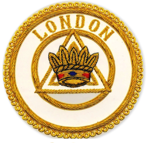 Insignias de Lona Bordadas a Mano de Lujo Personalizadas Hechas a Mano con Tela de Bullion de Alta Calidad, Servicio OEM, Regalia Masónica Ecológica 3D - Product Image 3