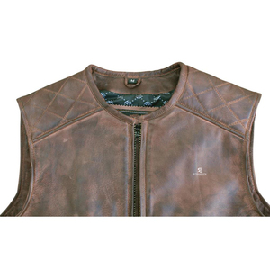 Men's Genuine <b>Leather</b> <b>Vest</b> Custom OEM Adults Wholesale Motorcycle <b>Biker</b> Jacket Sleeveless Vintage Casual Premium Outerwear 2026 - Product Image 2