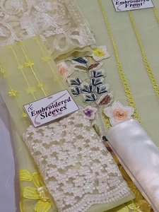 2023 luxe indien pakistanais mariage Collection dernière Organza brodé Salwar Kameez travail manuel lourd vente chaude vêtements de fête - Product Image 4