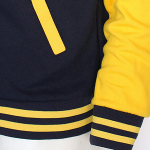 Chaqueta de Béisbol con Logotipo Bordado al por Mayor, Chaqueta Bomber Cowboys, Cuerpo de Lana y Mangas de Cuero, Chaqueta Varsity - Product Image 4