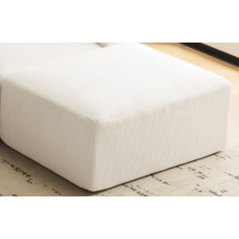 Beige <b>Sofa</b> Ottoman Stylish <b>Stools</b> & Ottomans Product - Product Image 3
