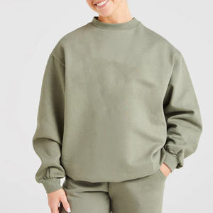 Sweat-shirt unisexe à col rond en molleton gaufré 3D personnalisé pour femme, vente en gros - Product Image 3