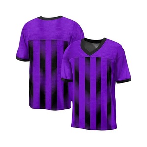 Maillot de football américain unisexe de style optimal, haute qualité, manches courtes, grandes tailles, personnalisable, anti-bactérien, collection 2026 - Product Image 2