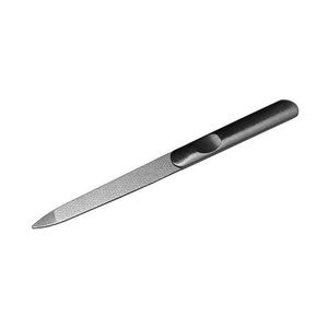 Lime à ongles professionnelle mini double face en acier durable, grain 100/180, pour manucure/pédicure, motif droit - Product Image 1