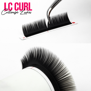 ขนตาปลอม Charmlash ขายส่ง แบบ LC Curl ขนตาแบบถาด ขนมิ้งค์แบบเส้นต่อเส้น กาวติดขนตาแบบกำหนดเอง กล่องแบบกำหนดเอง ขนาด 0.03 0.05 0.07 - Product Image 1