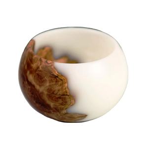 Bol et plat de service en résine polie écologique, best-seller, passe au lave-vaisselle, pour les fêtes, fabriqué en Inde - Product Image 1