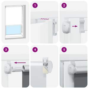 Store en polyester et aluminium gris PVC 23,6 x 47,2 pour stores et volets - Product Image 5