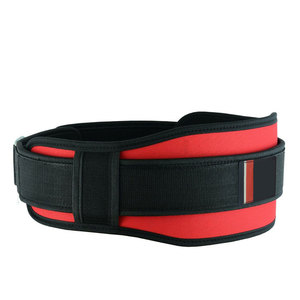 Adjustable Neoprene Waist Support <b>Belt</b> with Buckle Closure for Strength Training and Weight Lifting Unisex <b>Red</b> and Black Heavy D - Product Image 2