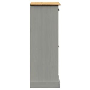 Scarpiera in legno massello grigio VIGO pino 23.6 scarpiera "x 13.8" x 37.8 "resistente scarpiere - Product Image 6