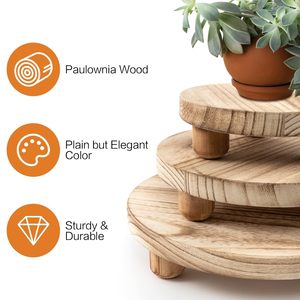Support de présentation en bois pour la décoration intérieure, mini-table polyvalente pour plantes, objets décoratifs, présentoir de vente au détail - Product Image 5