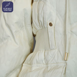 Chaqueta de Plumón Blanca <span class=keywords><strong>con</strong></span> <span class=keywords><strong>Capucha</strong></span>, Bolsillos y Cintura Ajustable para Invierno, Ligera, Cálida y Moderna, Parka para Mujer y Hombre - Product Image 5