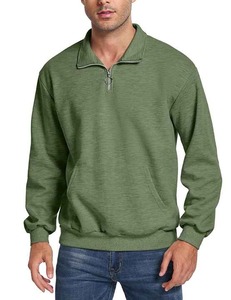 Sweat-shirts à capuche unisexes surdimensionnés et bon marché, brodés, personnalisés, pour hommes, en coton 100% doublé polaire, coupe-vent, promotion automne - Product Image 1