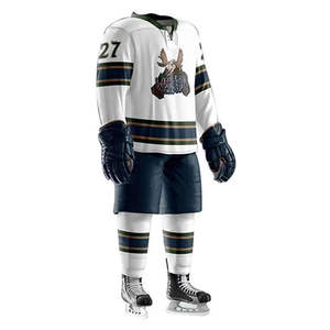 Uniformes de Hockey sobre Hielo Personalizados al por Mayor 2026, Nuevo Diseño, con Bordado del Nombre del Equipo OEM, Venta en Línea, Técnica de Sublimación - Product Image 3