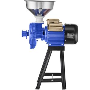 เครื่องบดเมล็ดธัญพืชไฟฟ้าเชิงพาณิชย์ 3000 วัตต์ ปรับความหนาได้ เครื่องบดข้าวโพดพร้อมกรวย เครื่องบดผงละเอียดสำหรับงานหนัก - Product Image 1