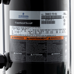 Compresor Scroll Copeland de Alta Eficiencia ZB48KQ-TFD-558 ZB48KQE-TF7-524 ZB48KQE-TF5-551 - Product Image 3