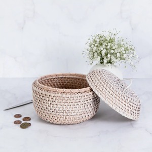 Boîtes de rangement pour la maison, fabricant de boîtes en rotin naturel, fournisseur de paniers à couvercle, paniers tissés, conteneurs en rotin. - Product Image 2