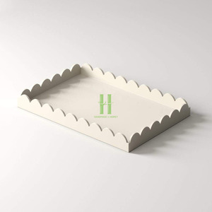 ถาดเสิร์ฟเคลือบเงาสีสันตามสั่ง ขายดี เป็นมิตรกับสิ่งแวดล้อม งานแฮนด์เมดสุดหรู สไตล์โบฮีเมียน ของขวัญตกแต่งบ้าน ผลิตในเวียดนาม HNH - Product Image 3