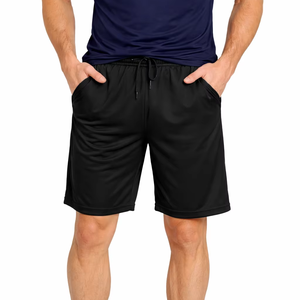 Pantalones Cortos Deportivos Negros para Hombre – Comodidad Premium y Rendimiento Diario - Product Image 1