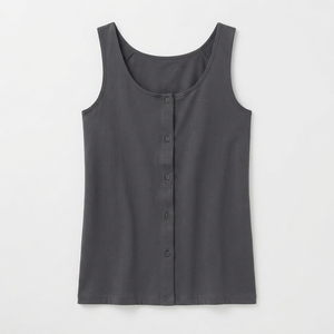 Nueva Camiseta sin Mangas para Mujer, Estilo Vintage a Cuadros, Transpirable, con Logotipo Frontal Tejido, Cuello Redondo, 100% Poliéster, Informal - Product Image 6