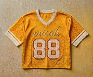 เสื้ออเมริกันฟุตบอลพิมพ์ลาย คอวี แขนสั้น ผ้าตาข่าย ทวิลล์ หมายเลขทีม 88 ระบายอากาศได้ดี ทรงปกติ ไซส์ผู้ใหญ่ สำหรับฤดูร้อน - Product Image 3