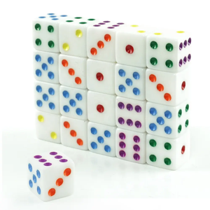 Solid Colour Square <b>dice</b> D6 16mm Right Angle Resin Bulk <b>Dice</b> Wholesale - Product Image 6