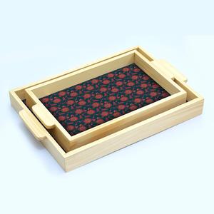 Impresionante bandeja decorativa rectangular con diseño multicolor, bandeja de madera de bajo precio para pedidos al por mayor y uso doméstico. - Product Image 2