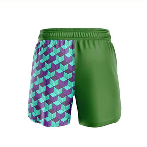 Shorts de boxe décontractés pour hommes, respirants, à séchage rapide, extensibles, avec logo personnalisé sur le devant, 100 % polyester, pour les arts martiaux. - Product Image 5