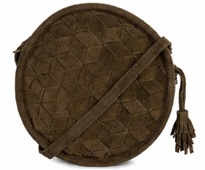 Bolso Bandolera de Cuero de Ante Estilo Bohemio Vintage Gravs Premium para Mujer, con Patrón Geométrico de Caramelos y Correa de Cadena Ajustable - Product Image 5